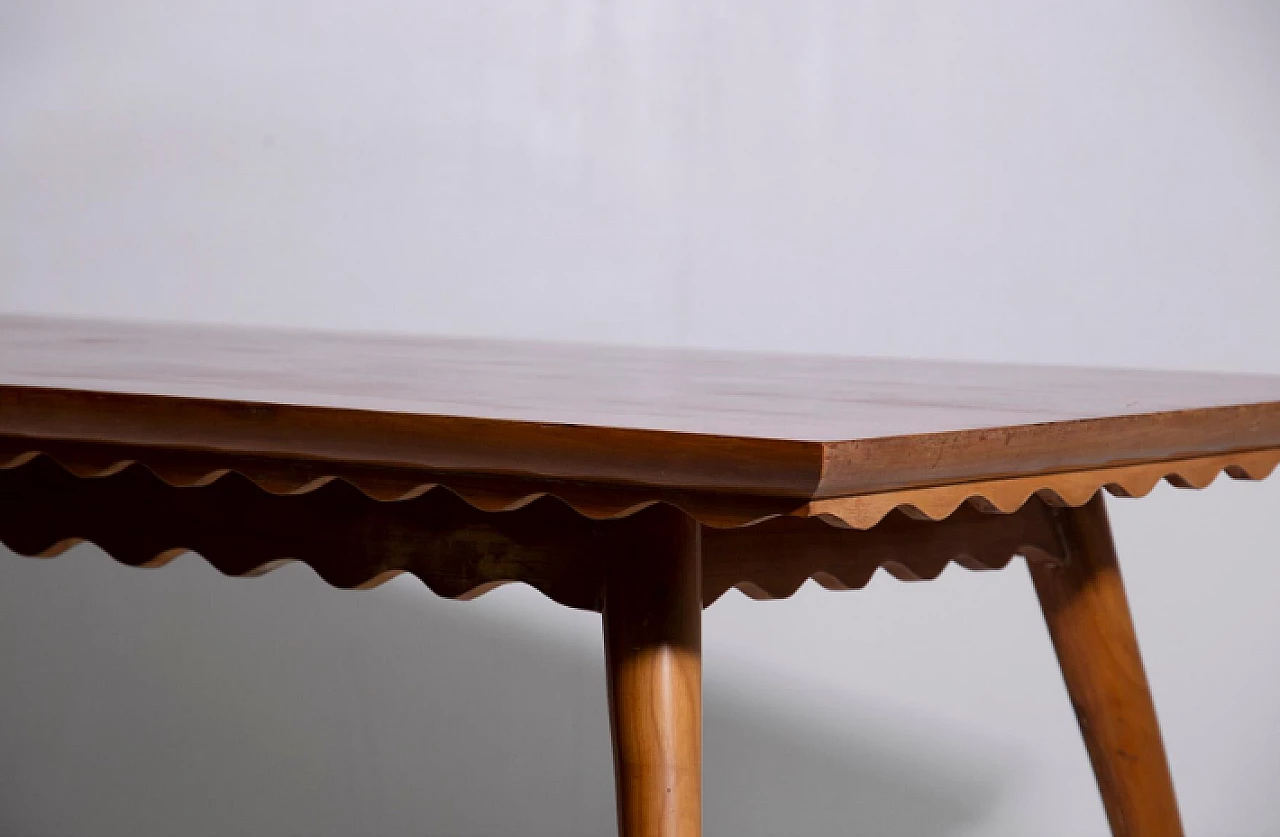 Tavolo in legno attribuito a Paolo Buffa, anni '50 5