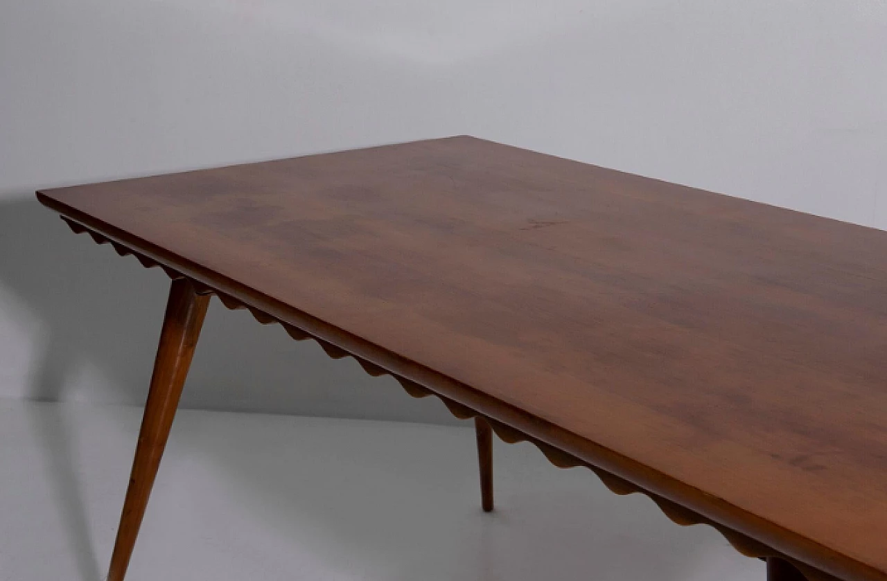 Wood table attributed to Paolo Buffa, 1950s 7