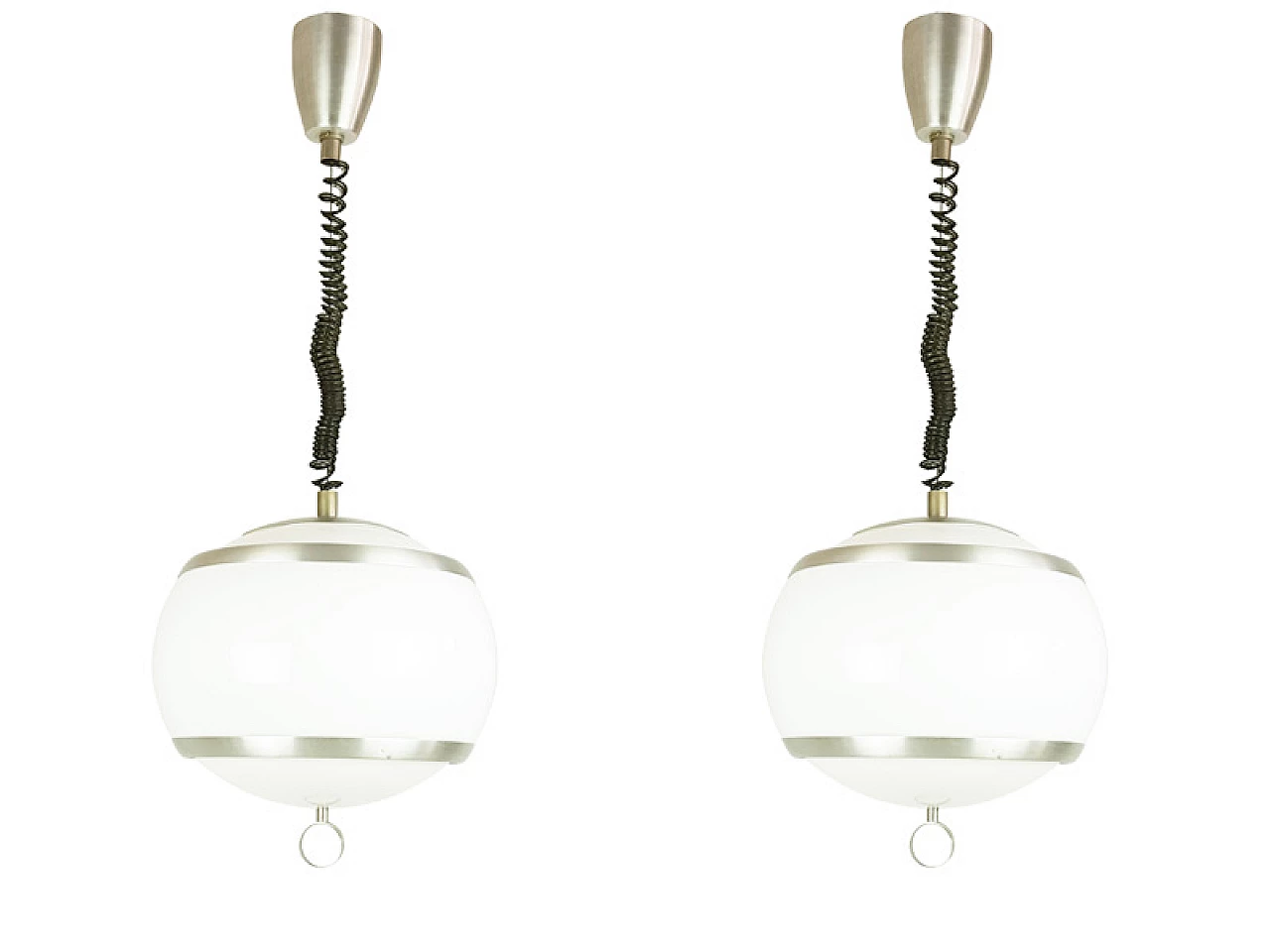 Pair of Up and Down ceiling lamps from Stilux Milano, 1960s 3