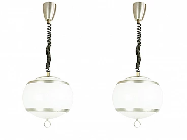 Pair of Up and Down ceiling lamps from Stilux Milano, 1960s