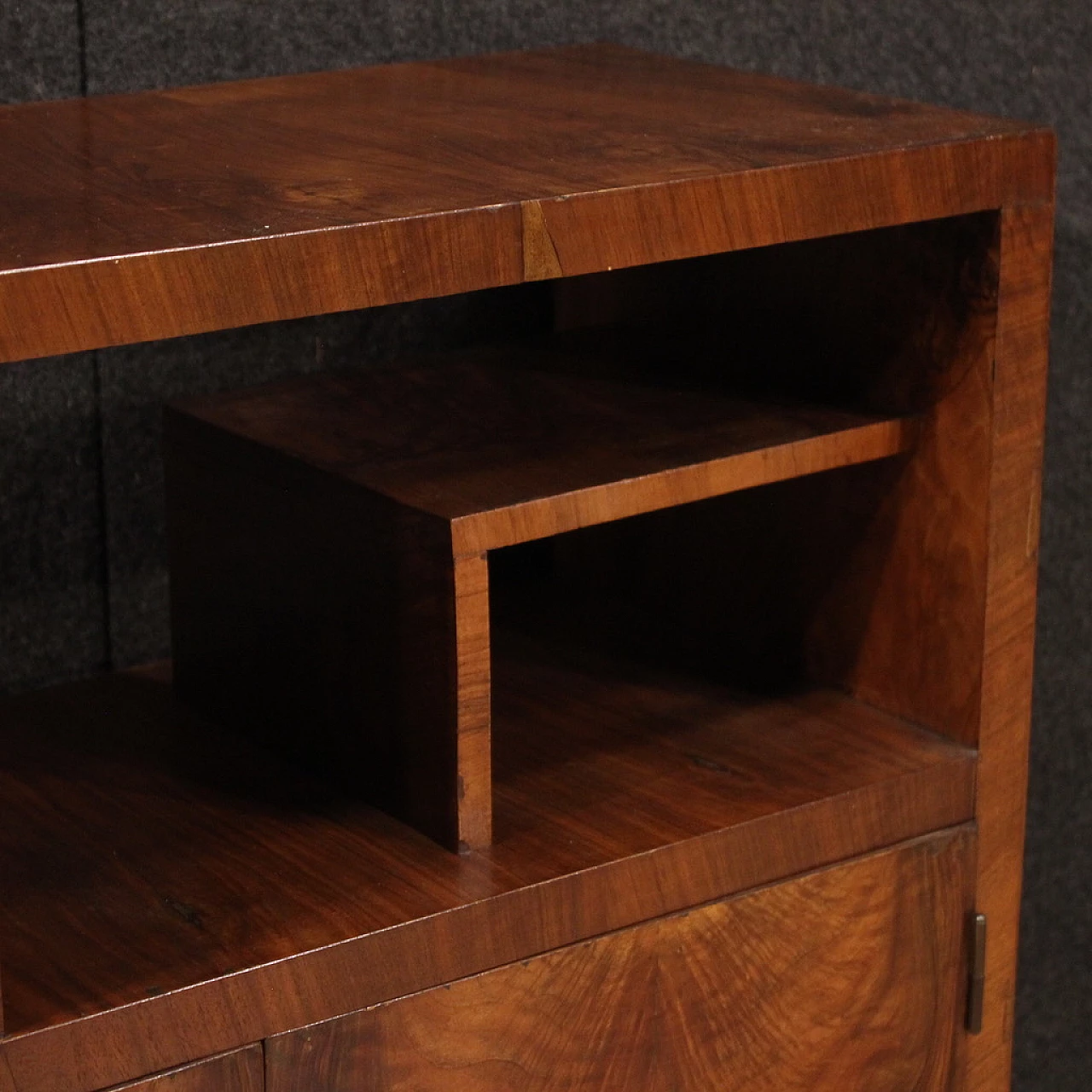 Sideboard in walnut and ebonized wood, 1930s 4