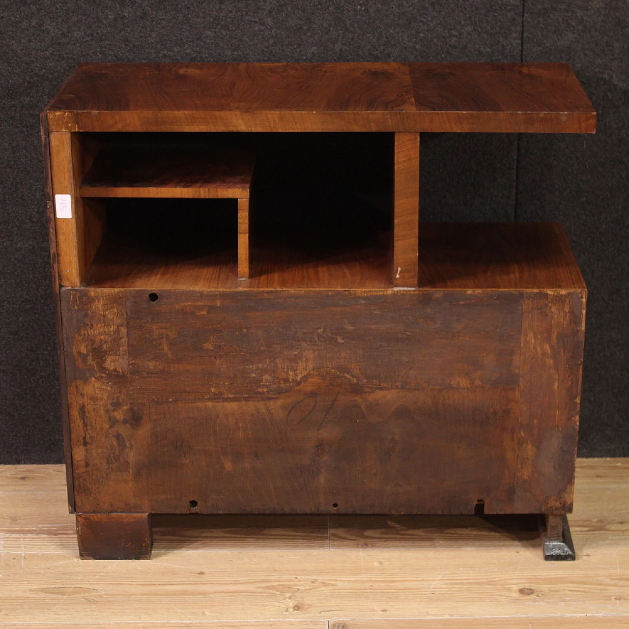 Sideboard in walnut and ebonized wood, 1930s 5