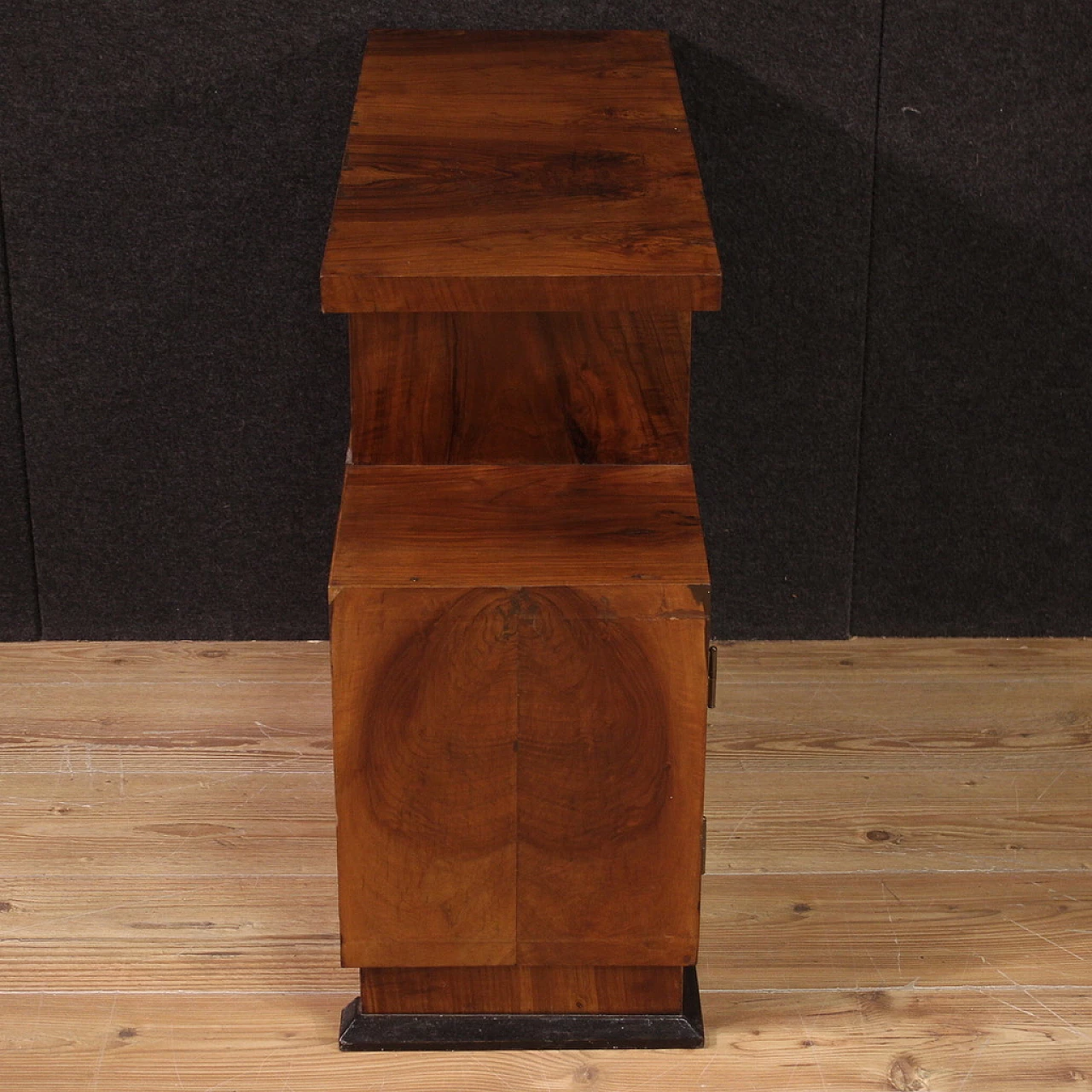 Sideboard in walnut and ebonized wood, 1930s 6