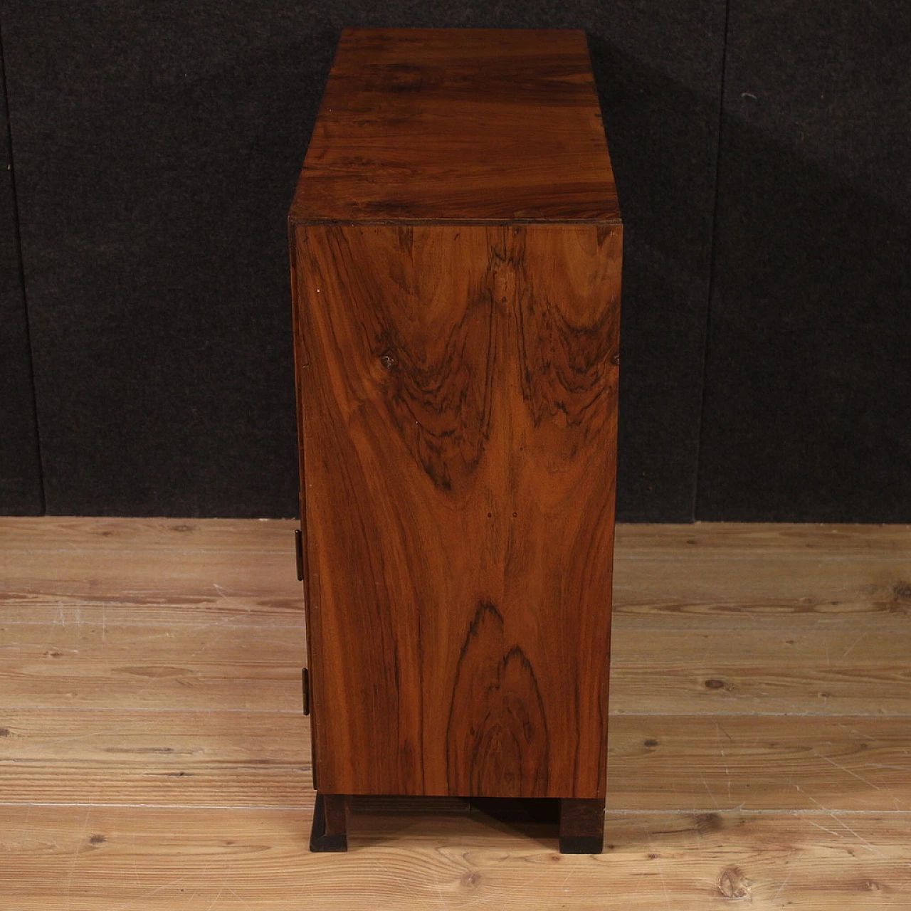 Sideboard in walnut and ebonized wood, 1930s 12