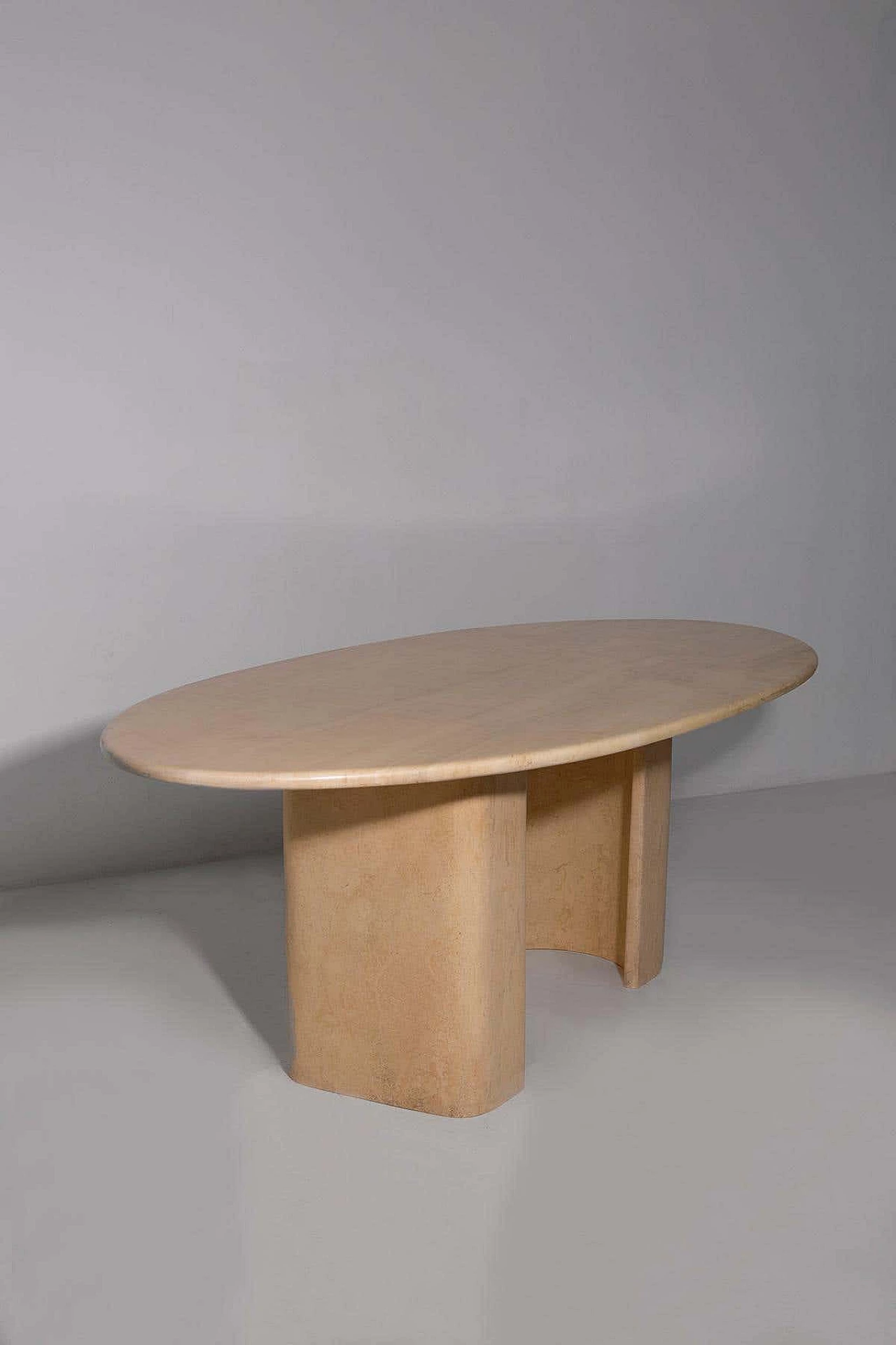 Oval marble table, 1960s 2
