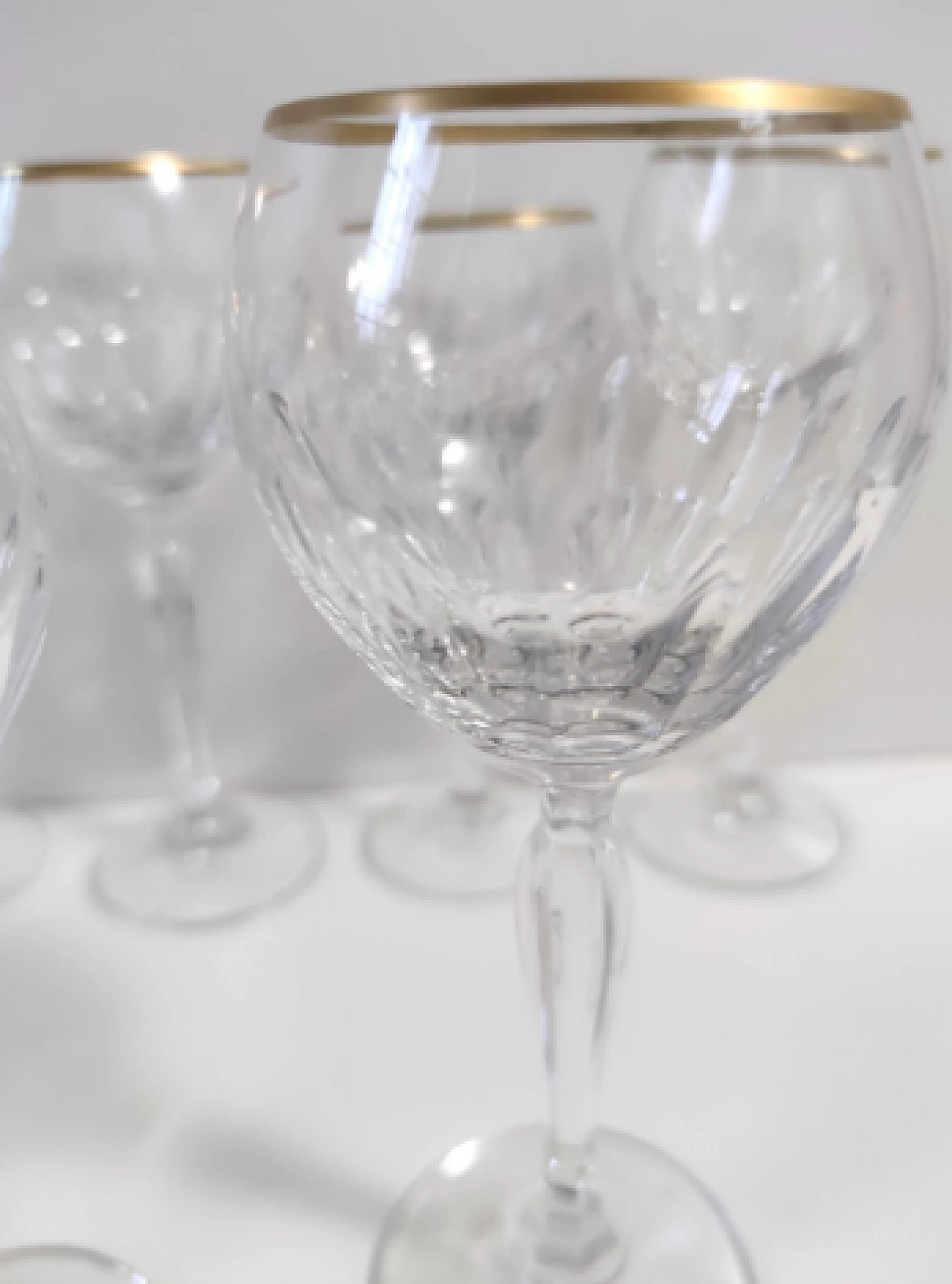 22 Crystal glasses with gilded edge by Spiegelau, 1970s 4