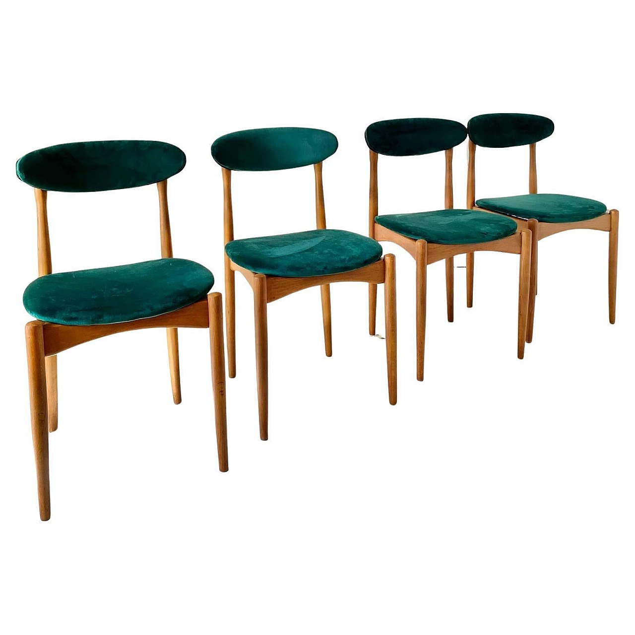 Table and four chairs in the style of Rajmund Halas, 1960s 8