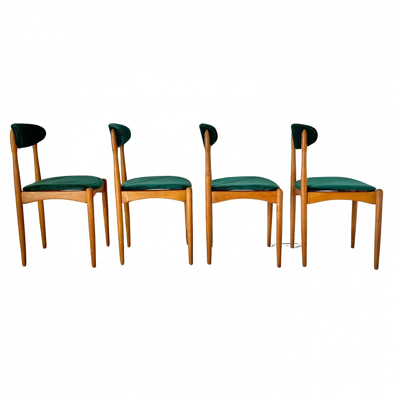 Table and four chairs in the style of Rajmund Halas, 1960s 10
