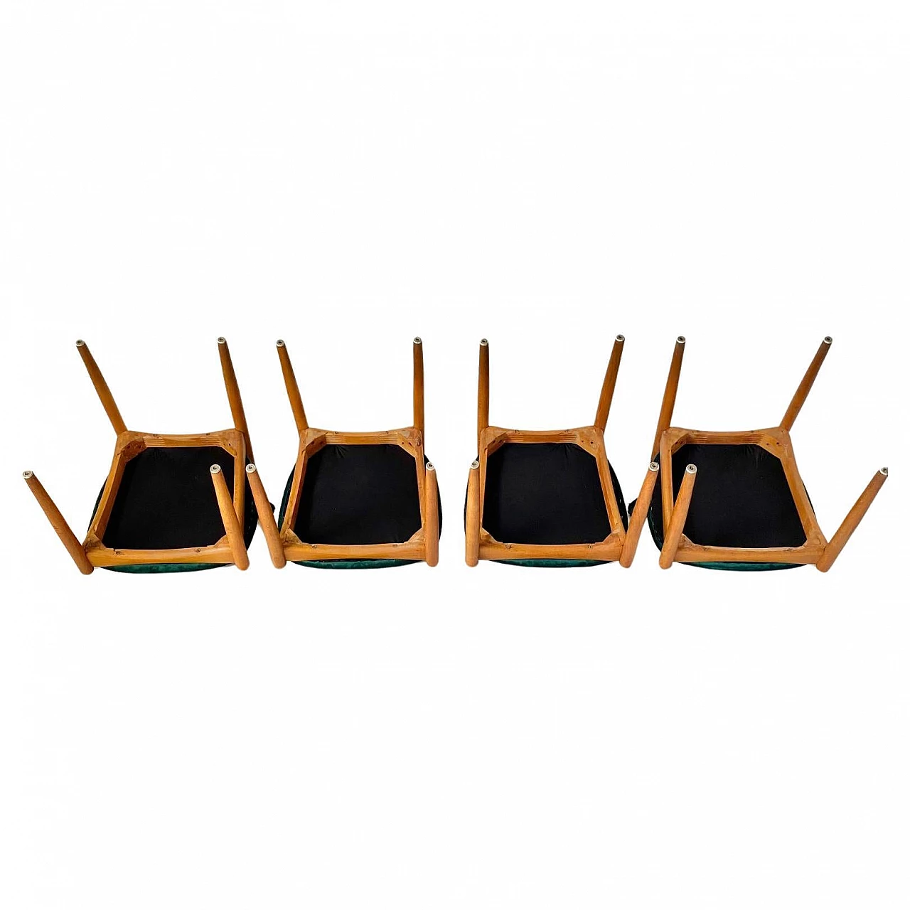 Table and four chairs in the style of Rajmund Halas, 1960s 12