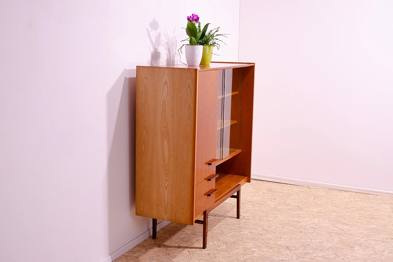 Glass cabinet by František Mezulánik for UP Závody, 1960s 4