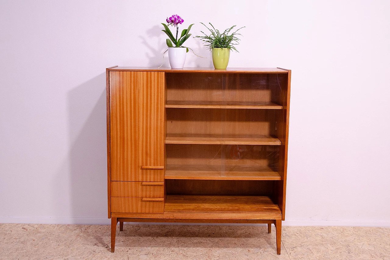 Glass cabinet by F. Mezulánik for UP Závody, 1960s 2