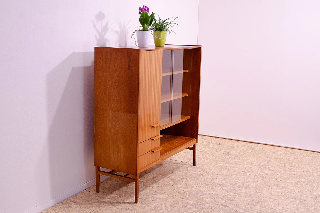 Glass cabinet by F. Mezulánik for UP Závody, 1960s 3