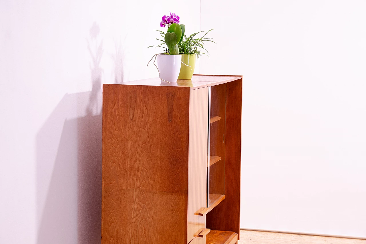 Glass cabinet by F. Mezulánik for UP Závody, 1960s 4