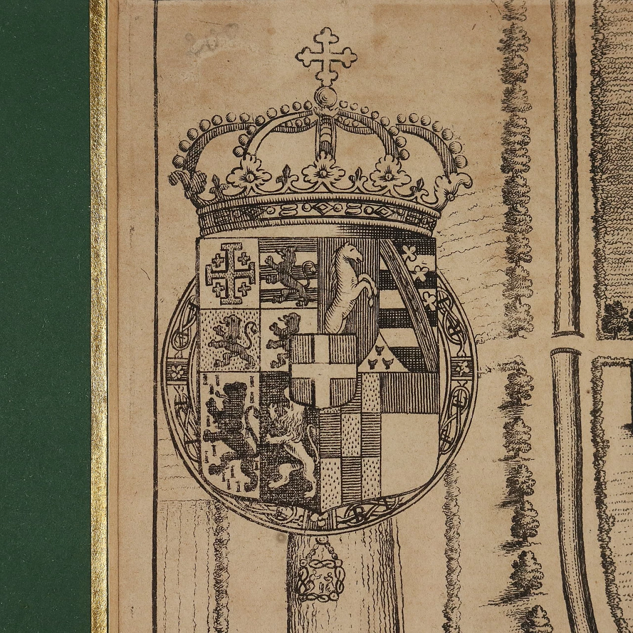 Raconisium - Mappa di Racconigi, etching, 1726 6