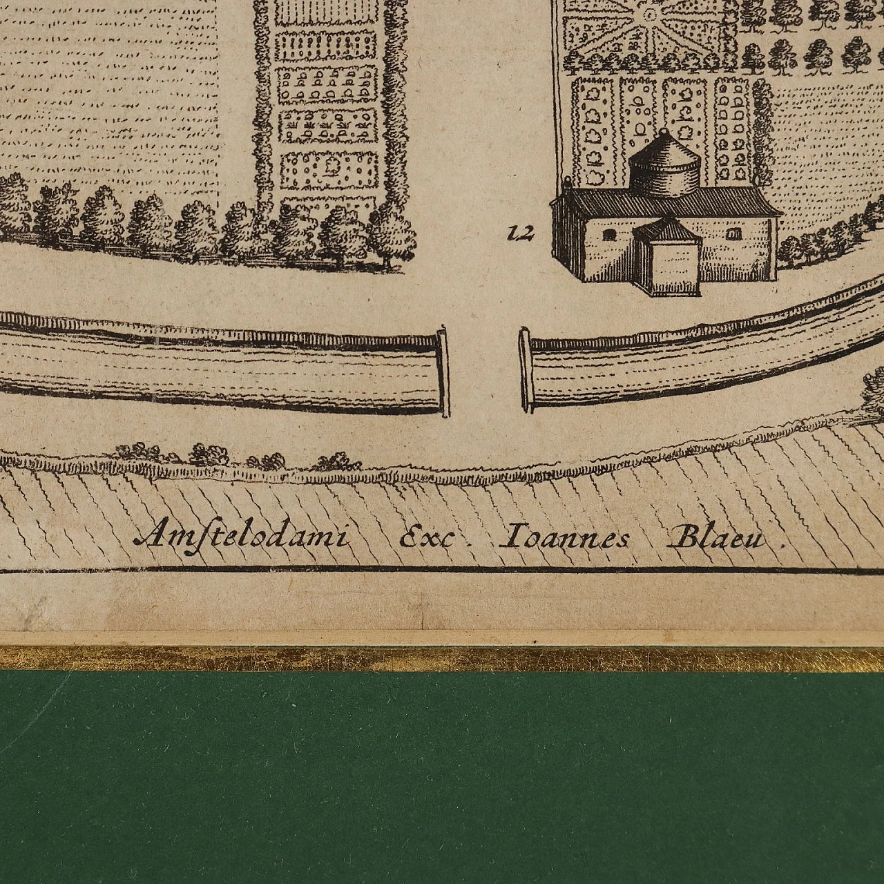 Raconisium - Mappa di Racconigi, etching, 1726 8