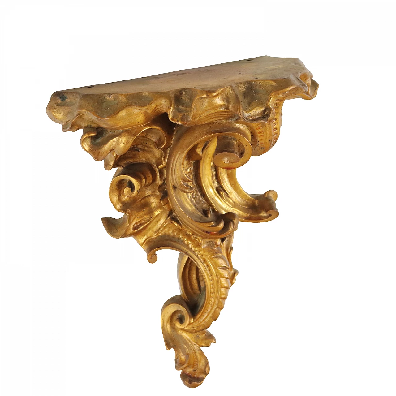 Mensola in bronzo dorato in stile Barocco 1