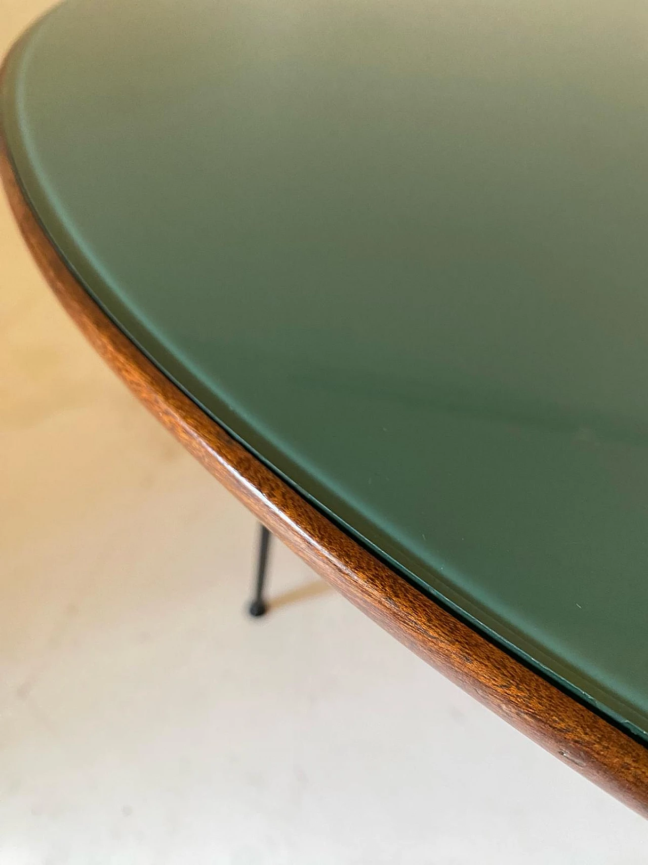 Tavolo e 4 sedie in legno curvato di Carlo Ratti, anni '50 6