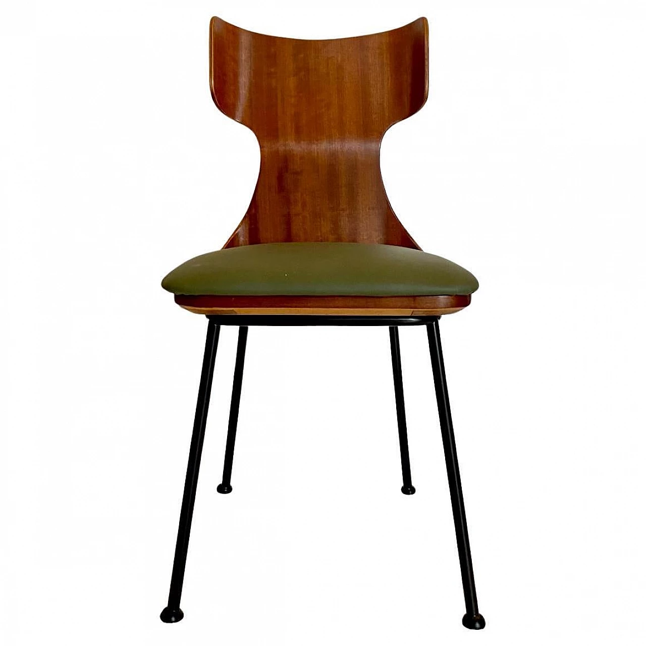 Tavolo e 4 sedie in legno curvato di Carlo Ratti, anni '50 14
