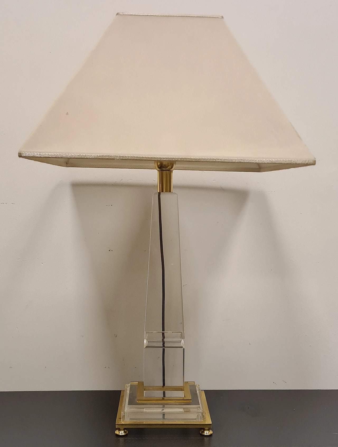 Obelisk table lamp attributed to Sandro Petti, 1970s 5