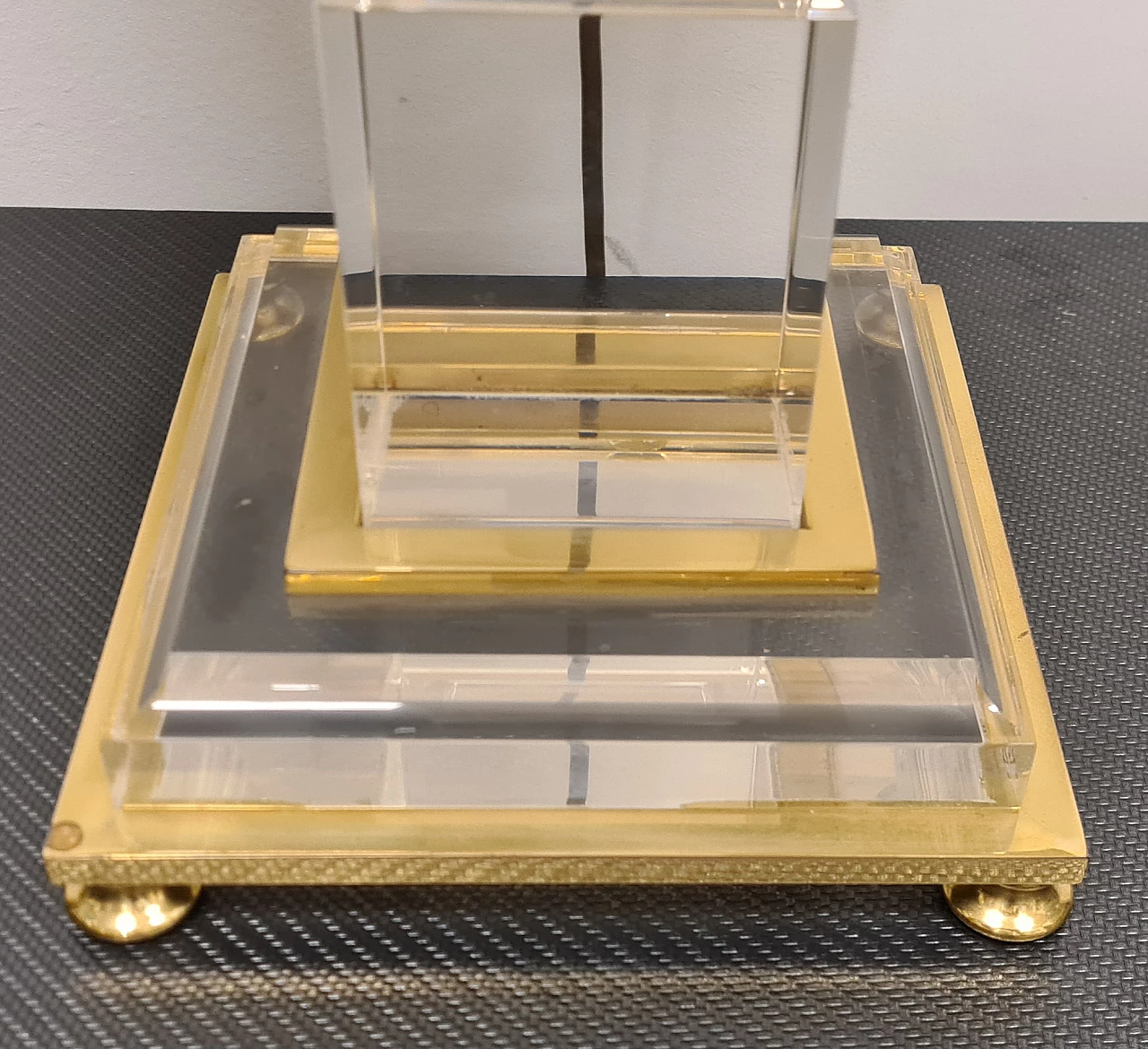 Obelisk table lamp attributed to Sandro Petti, 1970s 7