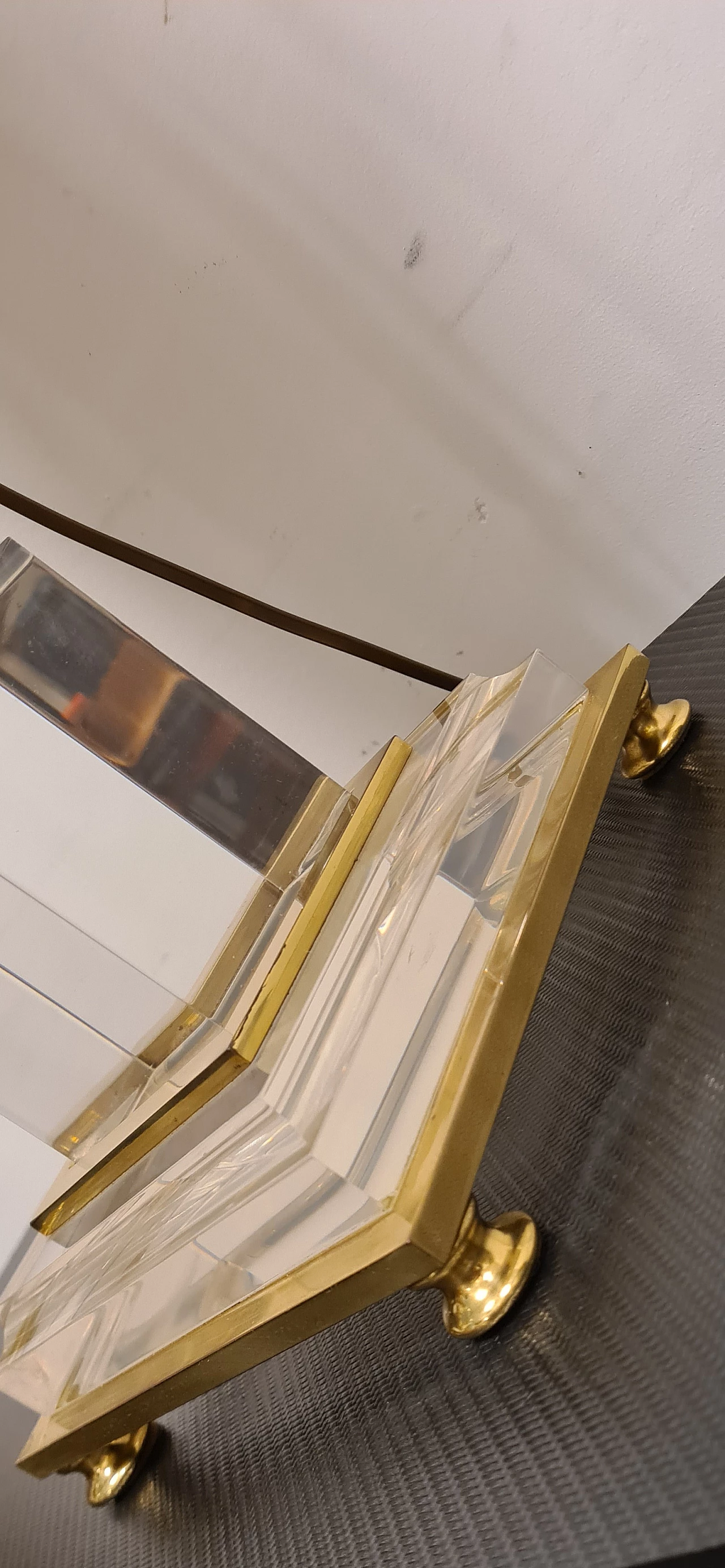 Obelisk table lamp attributed to Sandro Petti, 1970s 8