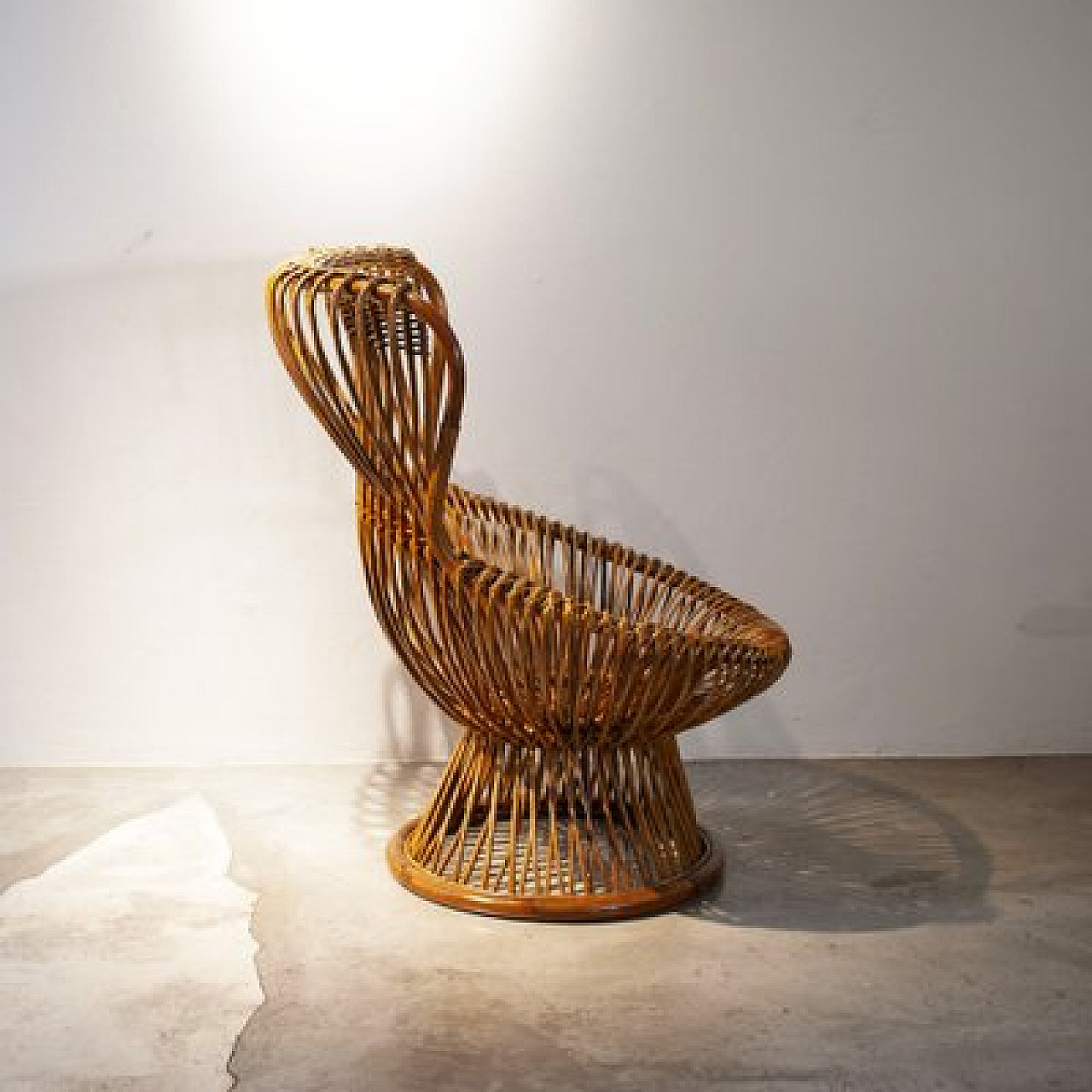 Margherita armchair in cane by Franco Albini, 1960s 2