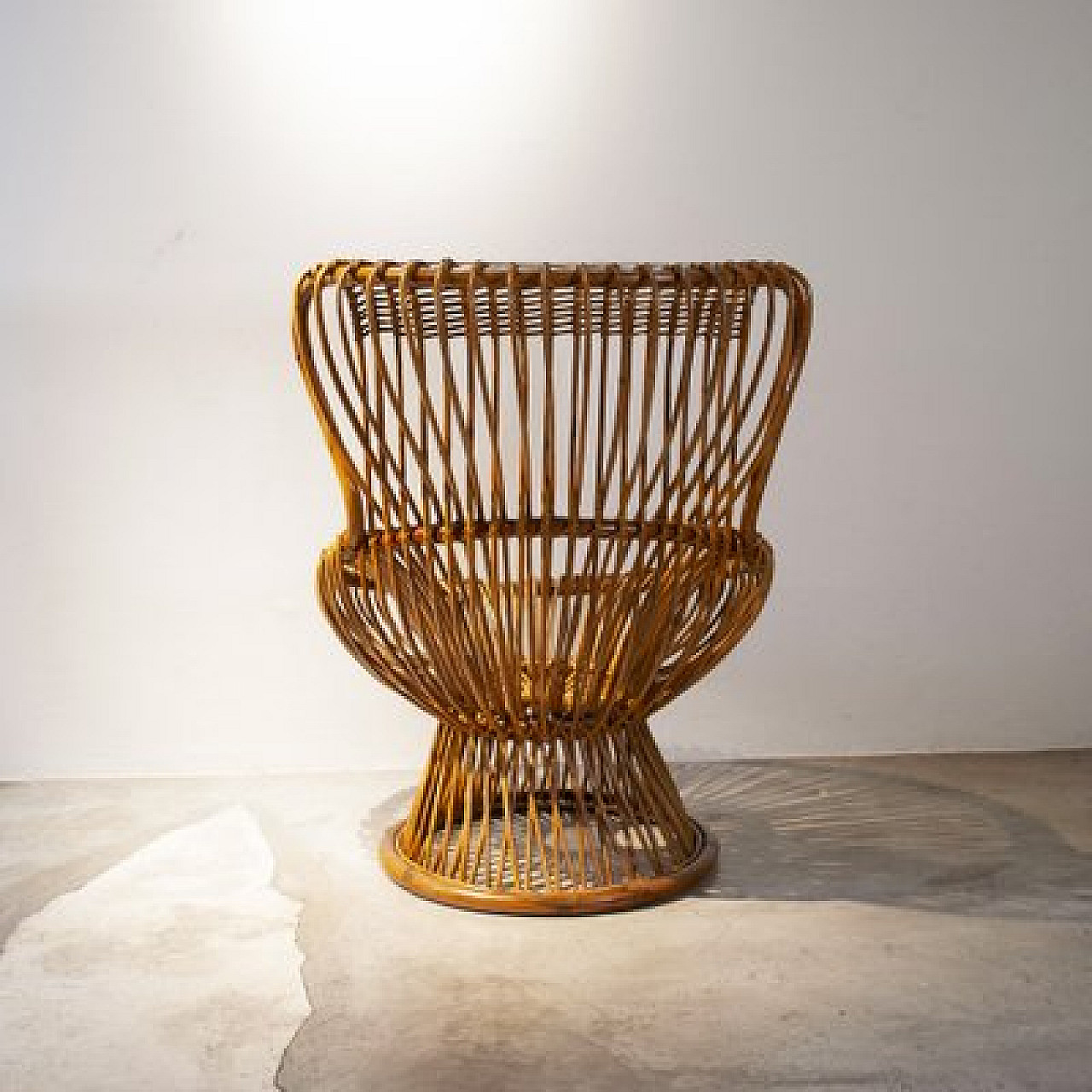 Margherita armchair in cane by Franco Albini, 1960s 3