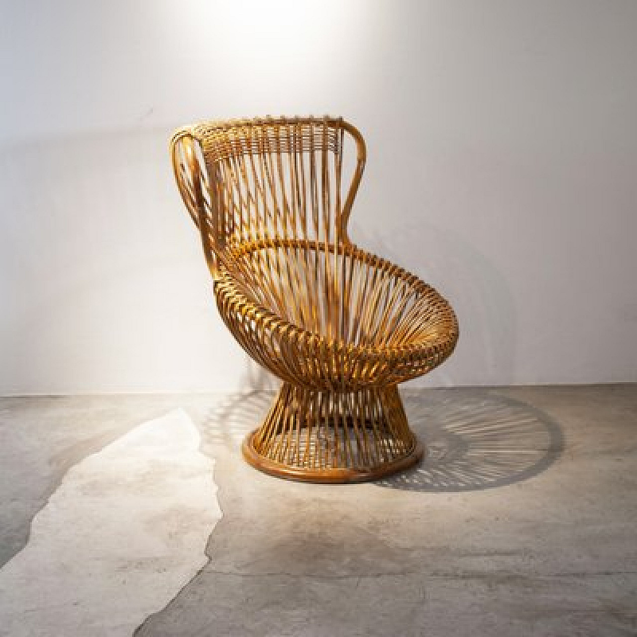 Margherita armchair in cane by Franco Albini, 1960s 4