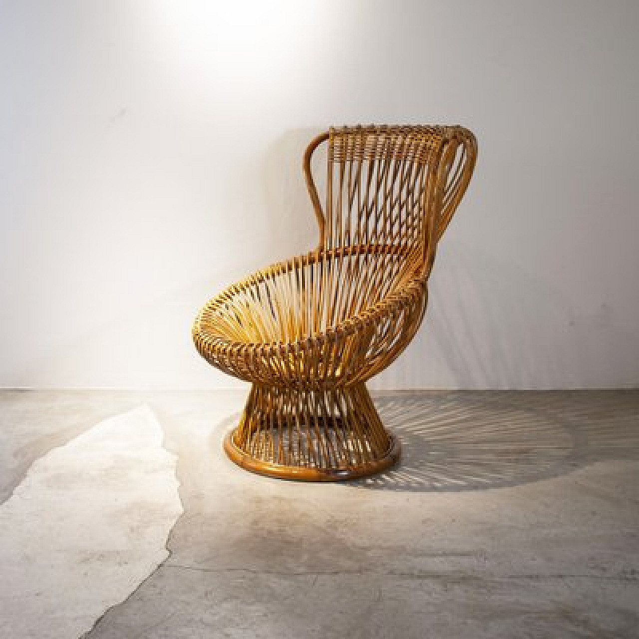 Margherita armchair in cane by Franco Albini, 1960s 5