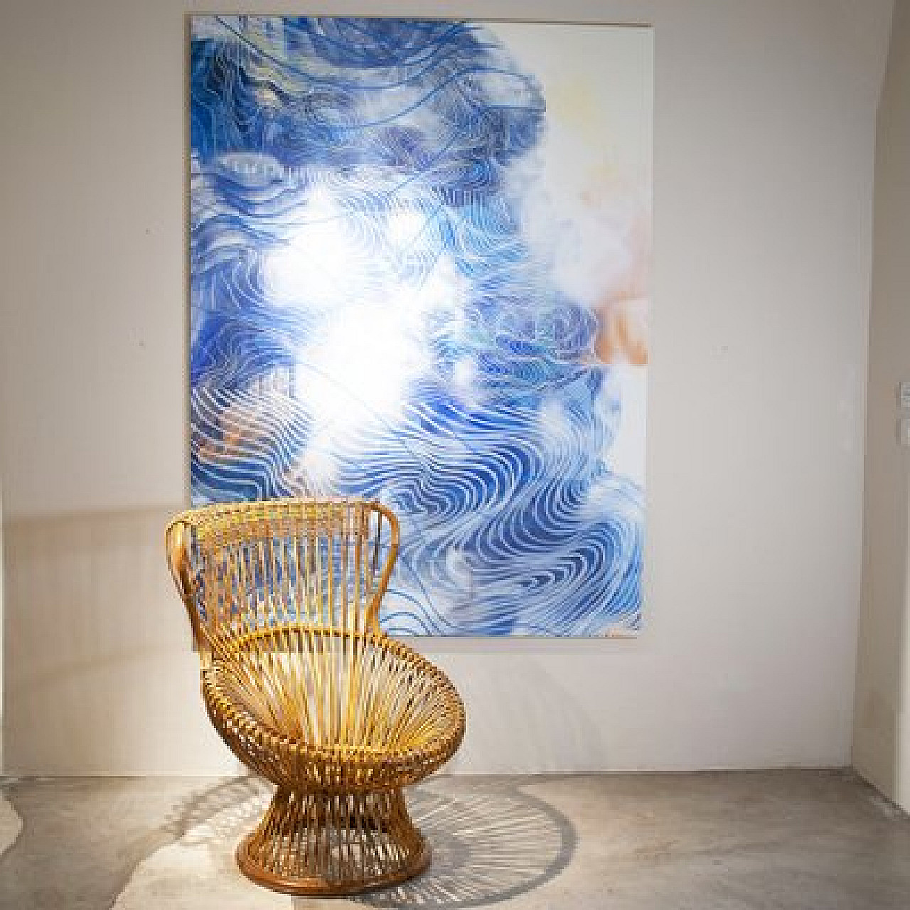 Margherita armchair in cane by Franco Albini, 1960s 6