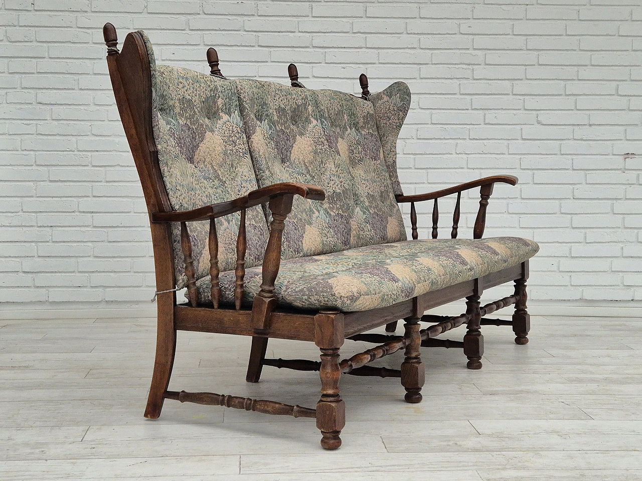 3 Seater sofa in oak wood by Regan Møbelfabrik, 1960s 2