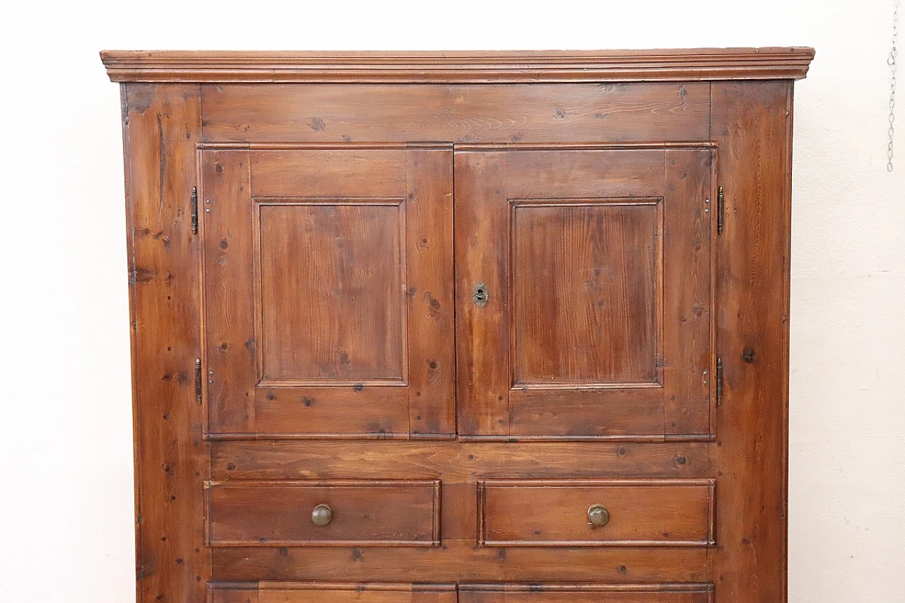 Cabinet in solid fir wood, late 18th century 2