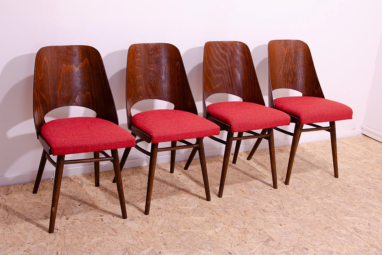 4 Chairs by Radomír Hofman for TON, 1960s 3