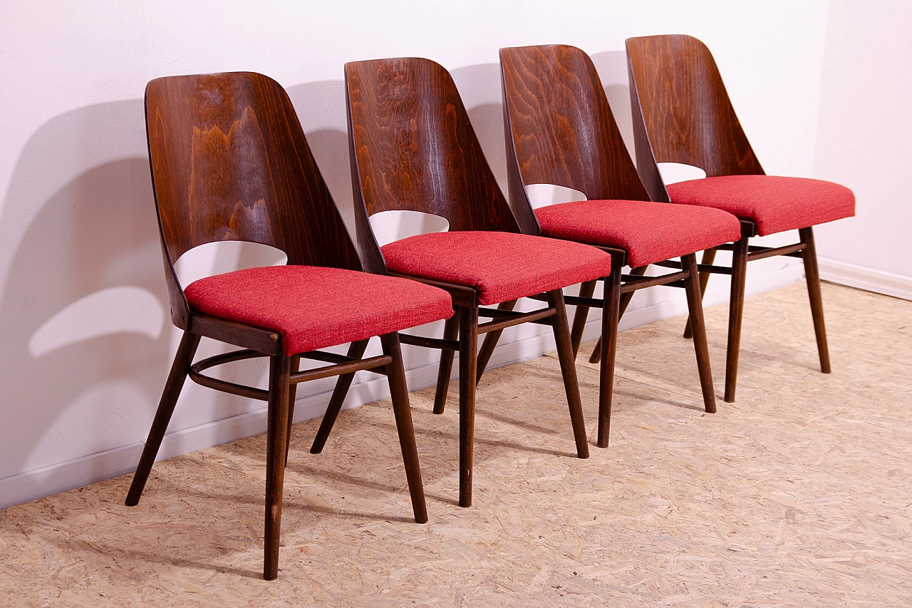 4 Chairs by Radomír Hofman for TON, 1960s 4