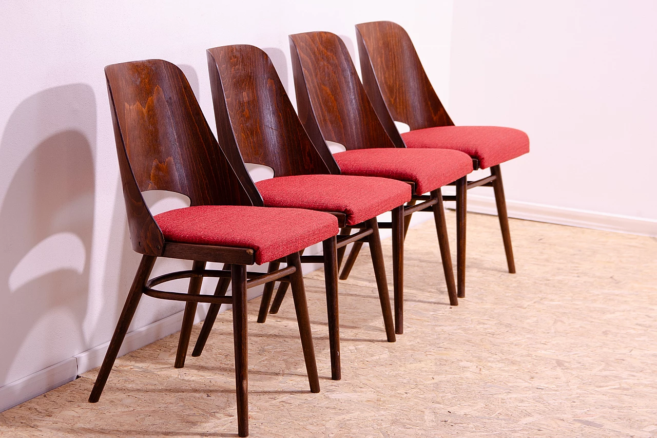 4 Chairs by Radomír Hofman for TON, 1960s 5