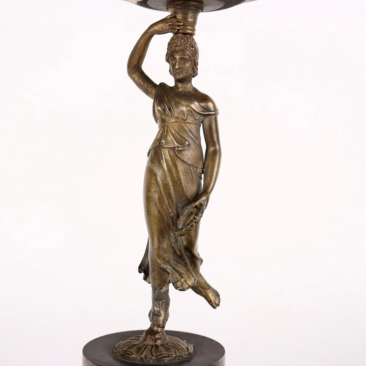 Bronze candle holder, 19th century 4