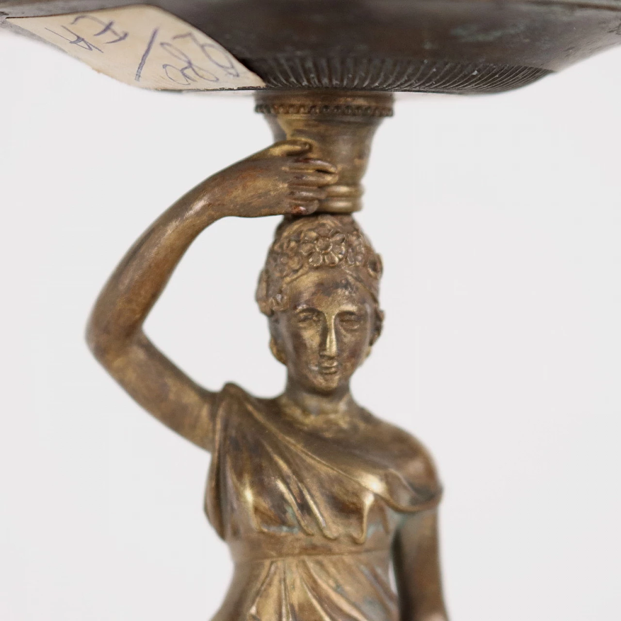 Bronze candle holder, 19th century 8
