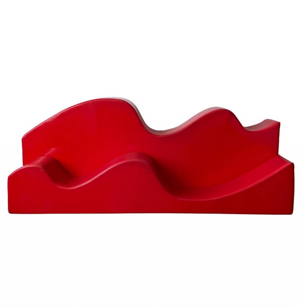 Superonda red sofa by Archizoom for Poltronova, 1967 1