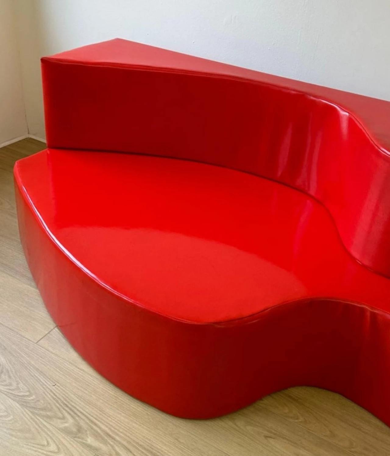 Superonda red sofa by Archizoom for Poltronova, 1967 4