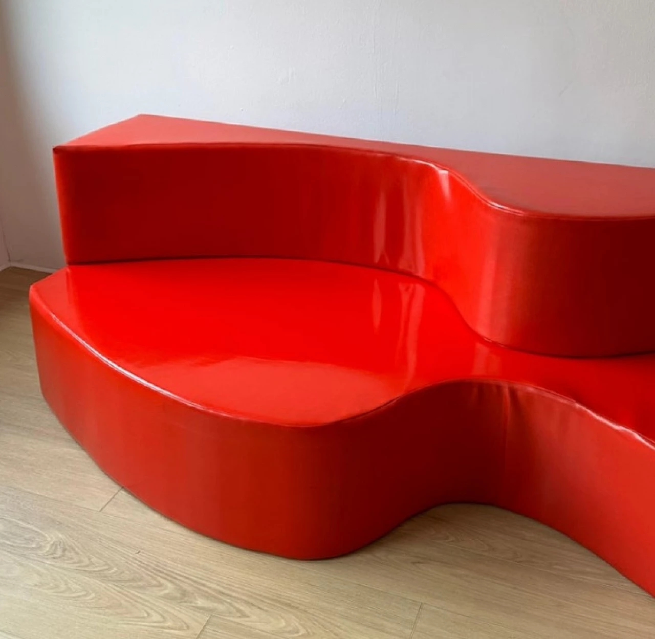 Divano rosso Superonda di Archizoom per Poltronova, 1967 5