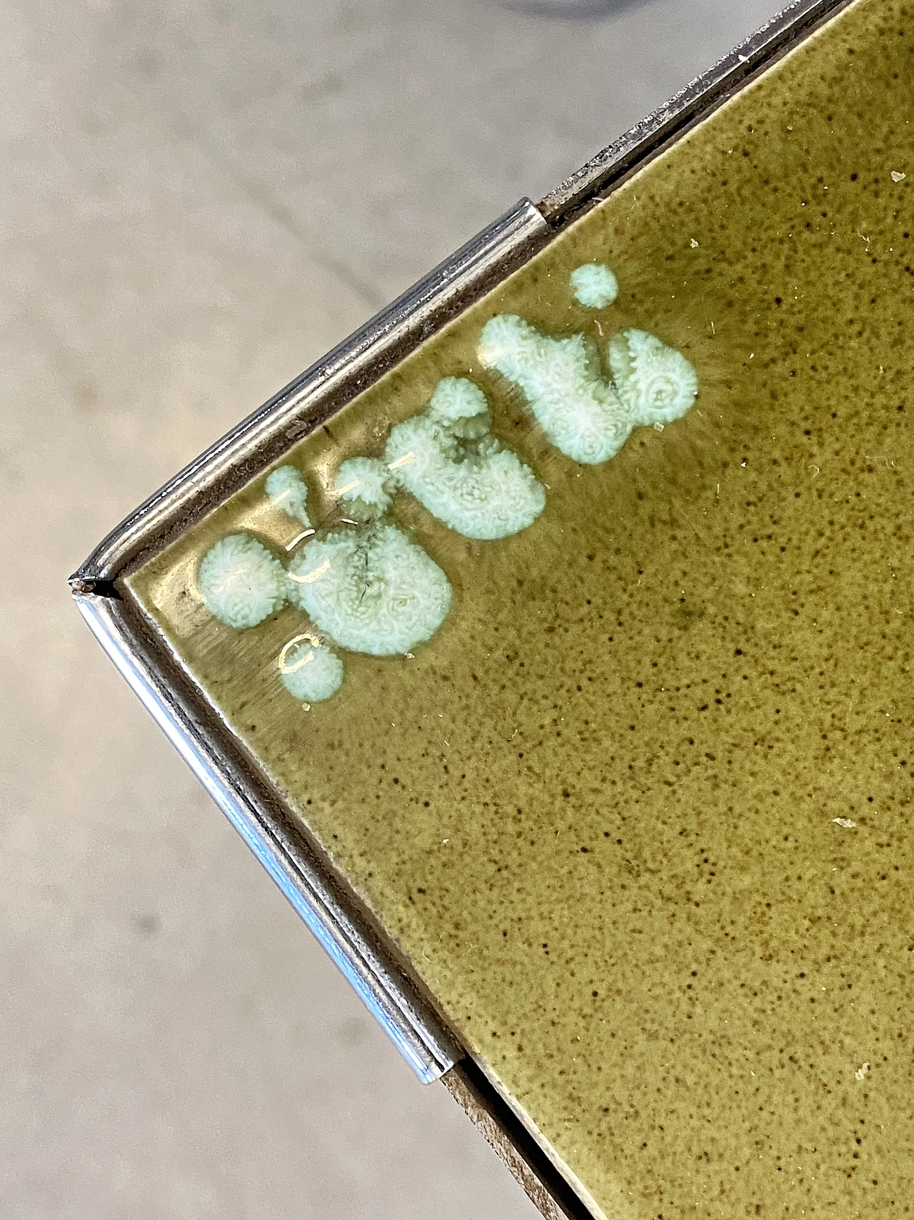 Coffee table with marine themed ceramic top, 1970s 10