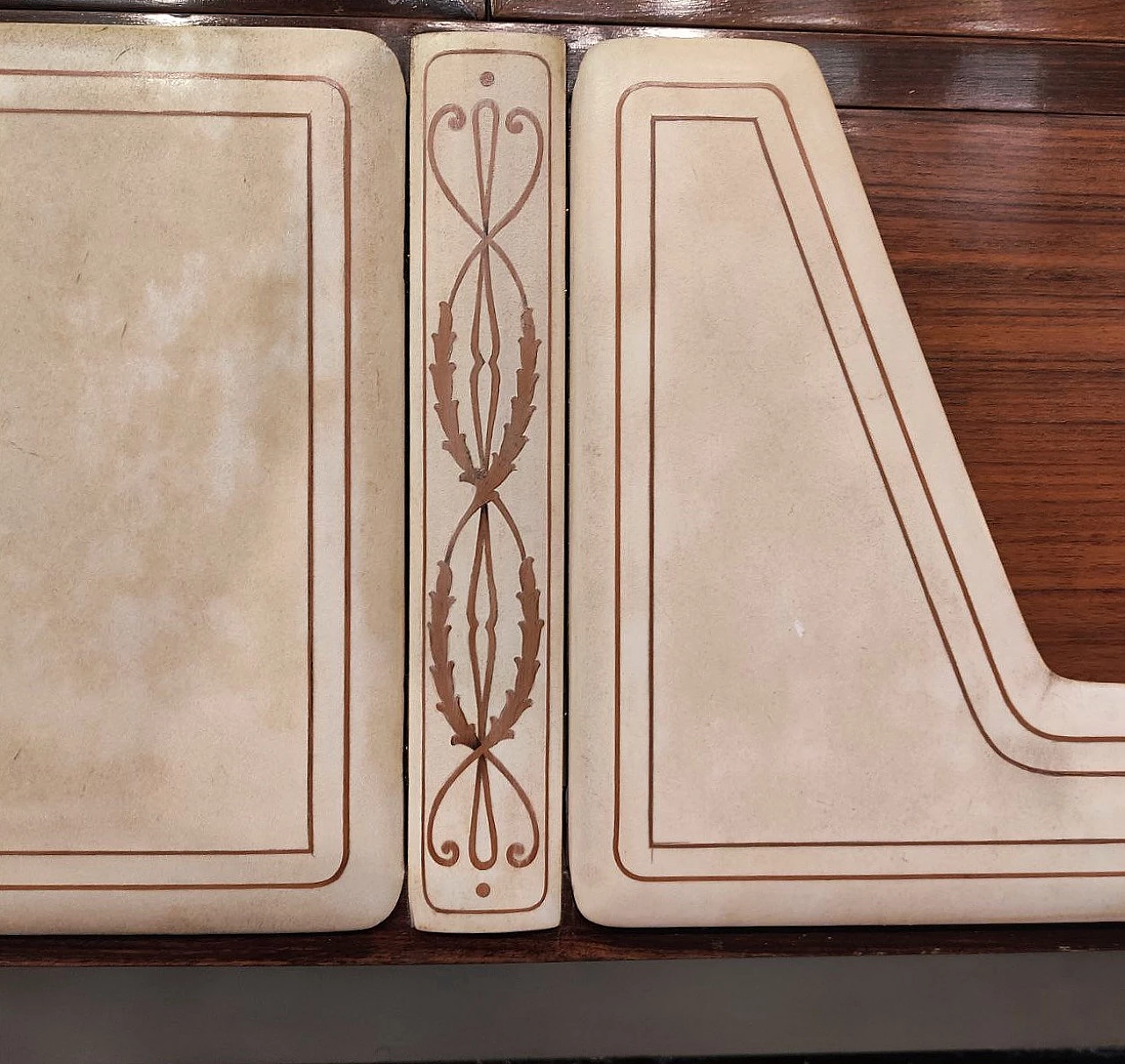 Display cabinet in wood and parchment by La Permanente Cantù, 1960s 8