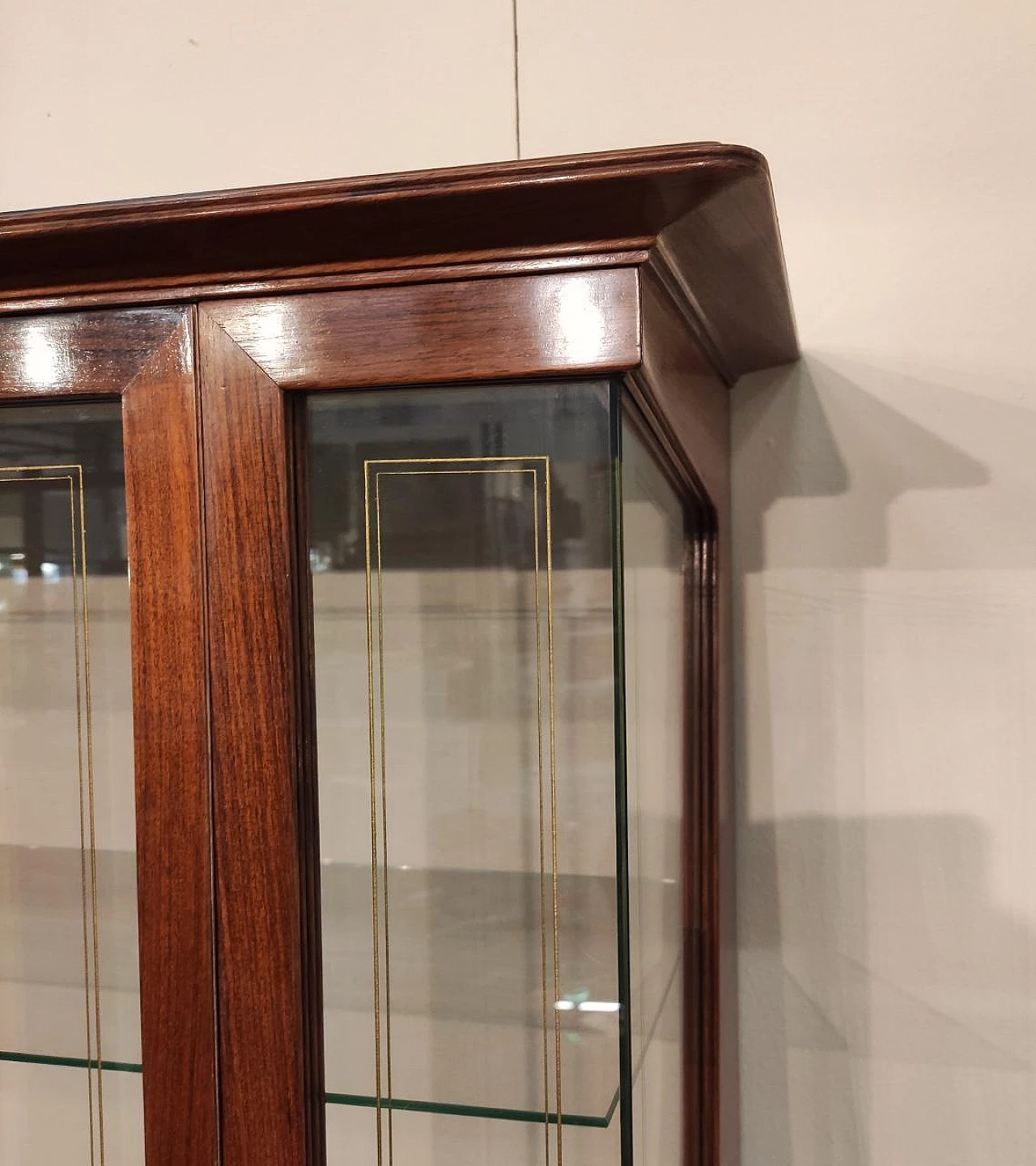 Display cabinet in wood and parchment by La Permanente Cantù, 1960s 9