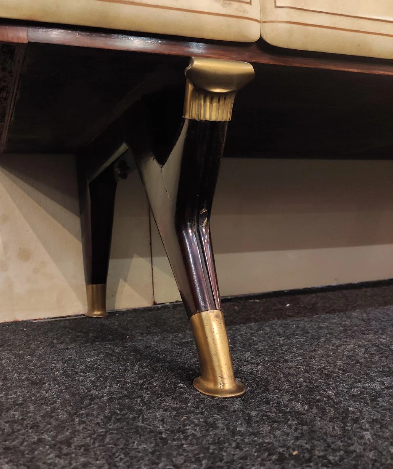 Display cabinet in wood and parchment by La Permanente Cantù, 1960s 10