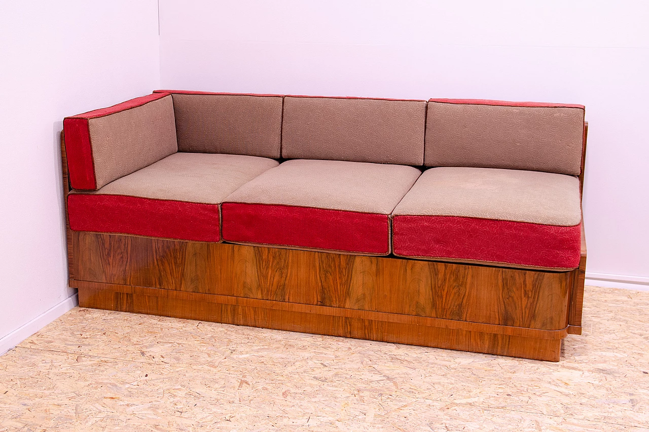 Czechoslovakian Art Deco storage sofa, 1930s 2