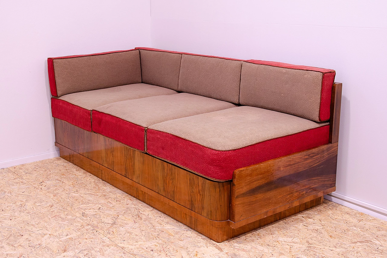 Czechoslovakian Art Deco storage sofa, 1930s 3