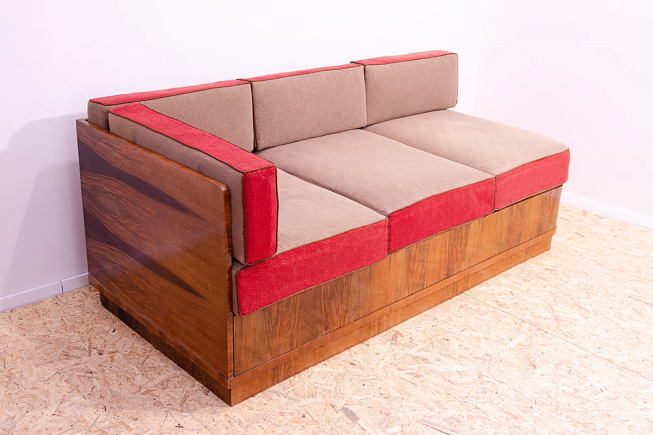Czechoslovakian Art Deco storage sofa, 1930s 4