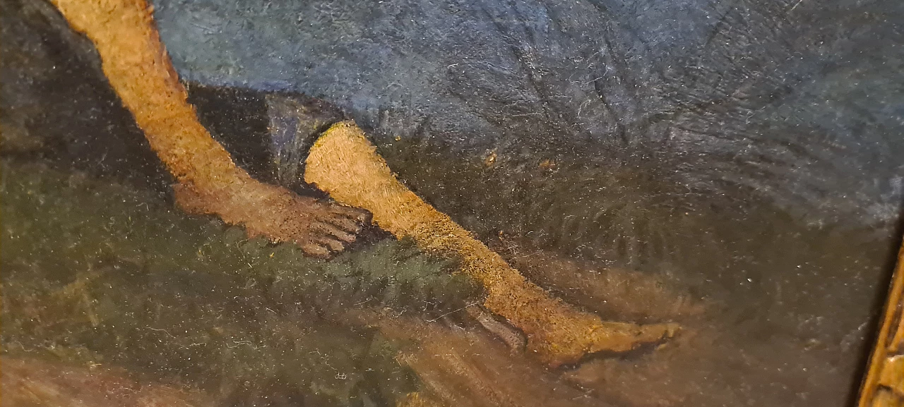 Pastorello a riposo, olio su tela 5