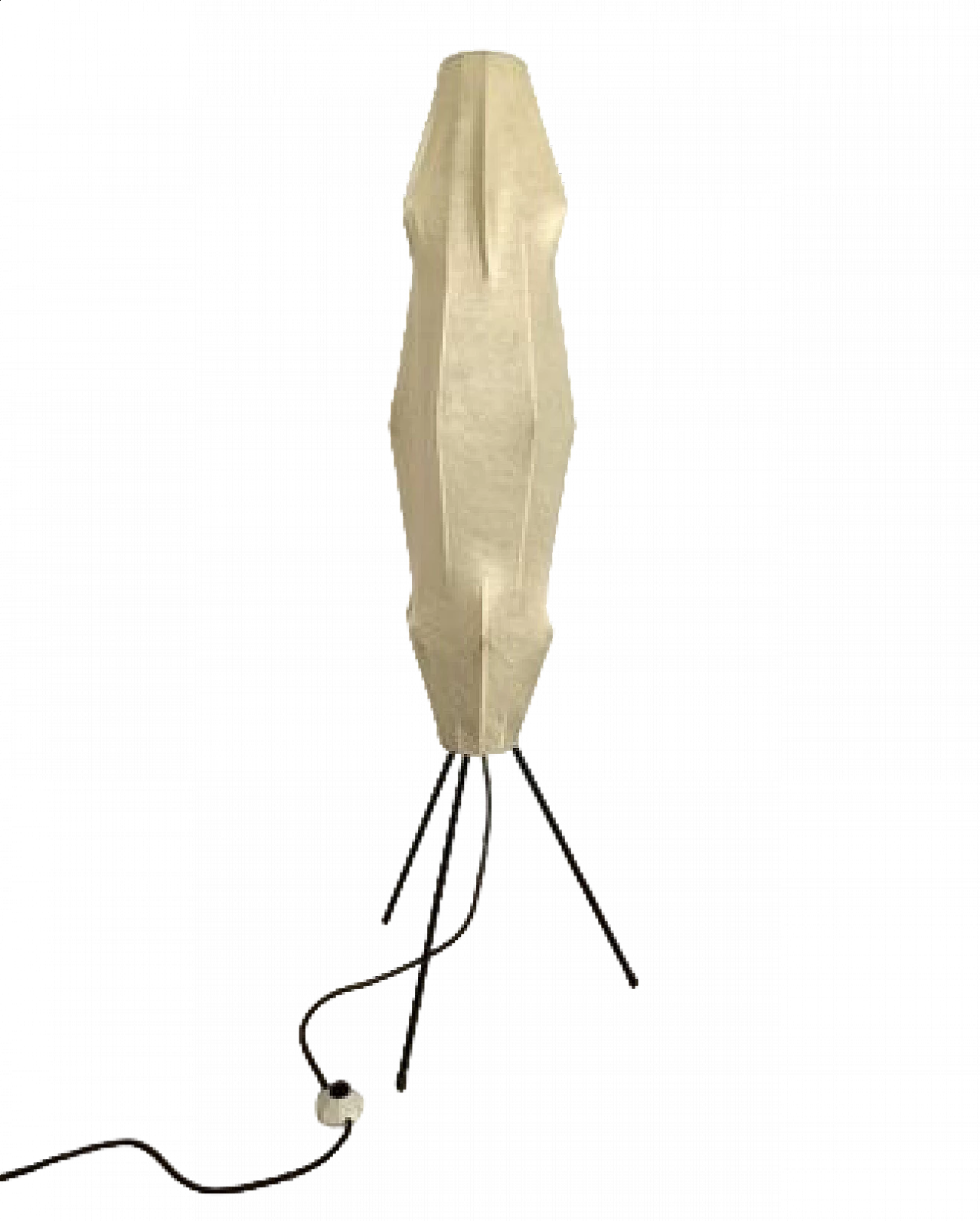 Cocoon floor lamp with metal base, 1960s 16