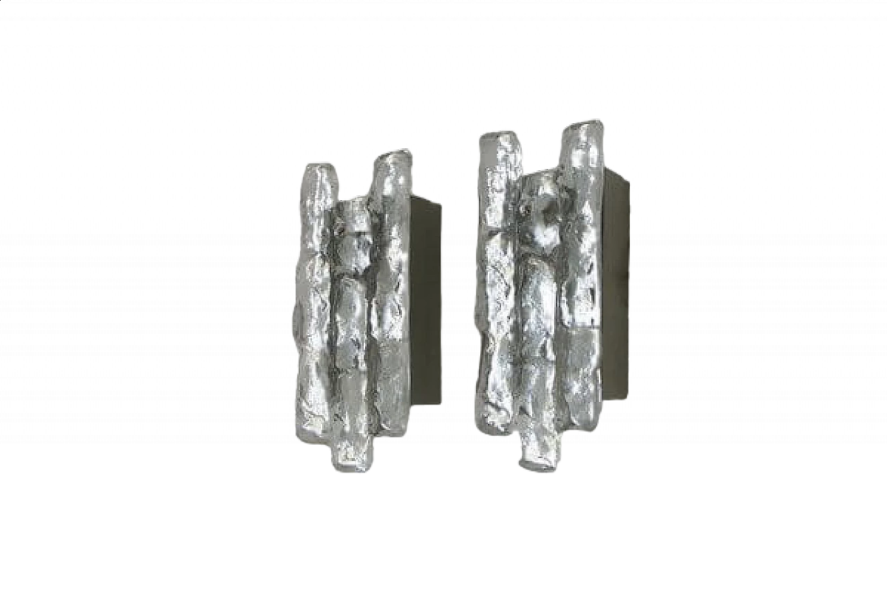 Pair of SORIA 1 WA wall lights by J. T. Kalmar for Kalmar, 1970s 12